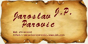 Jaroslav Parović vizit kartica
